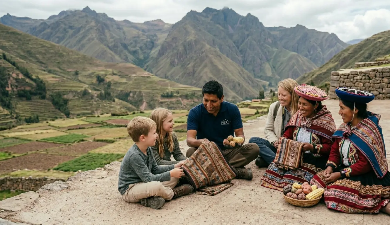 learning about the potatoes in Peru Cusco